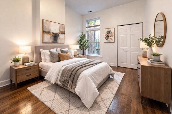 Preview 0 of #1897: Queen Bedroom A at June Homes