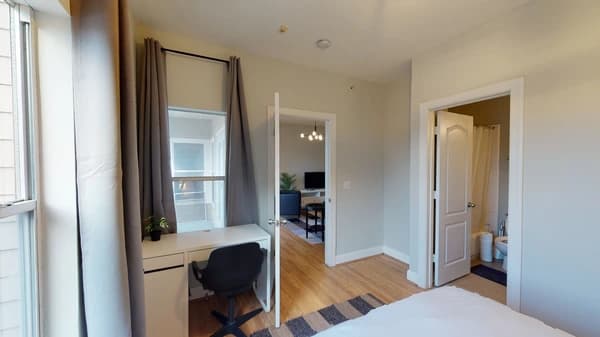 Preview 2 of #2475: Queen Bedroom C w/ Private Bathroom at June Homes