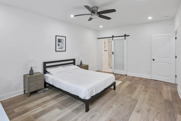 Preview 2 of #2242: Queen Bedroom A w/ Private Bathroom at June Homes