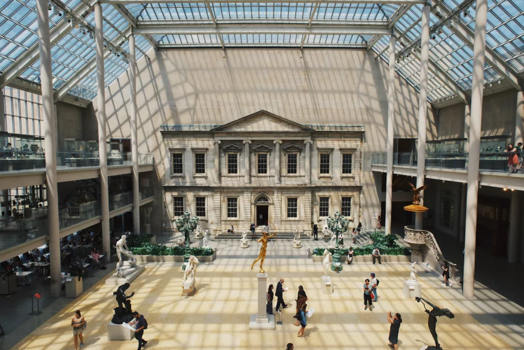 The Metropolitan Museum of Art's glass-ceilinged art gallery in New York, United States -  Your Ultimate Guide to Moving to Manhattan