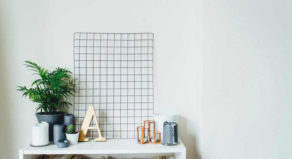 Potted plants on table photo