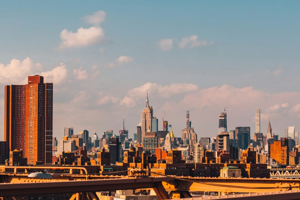 City skyline under blue sky during daytime photo – New york city Image